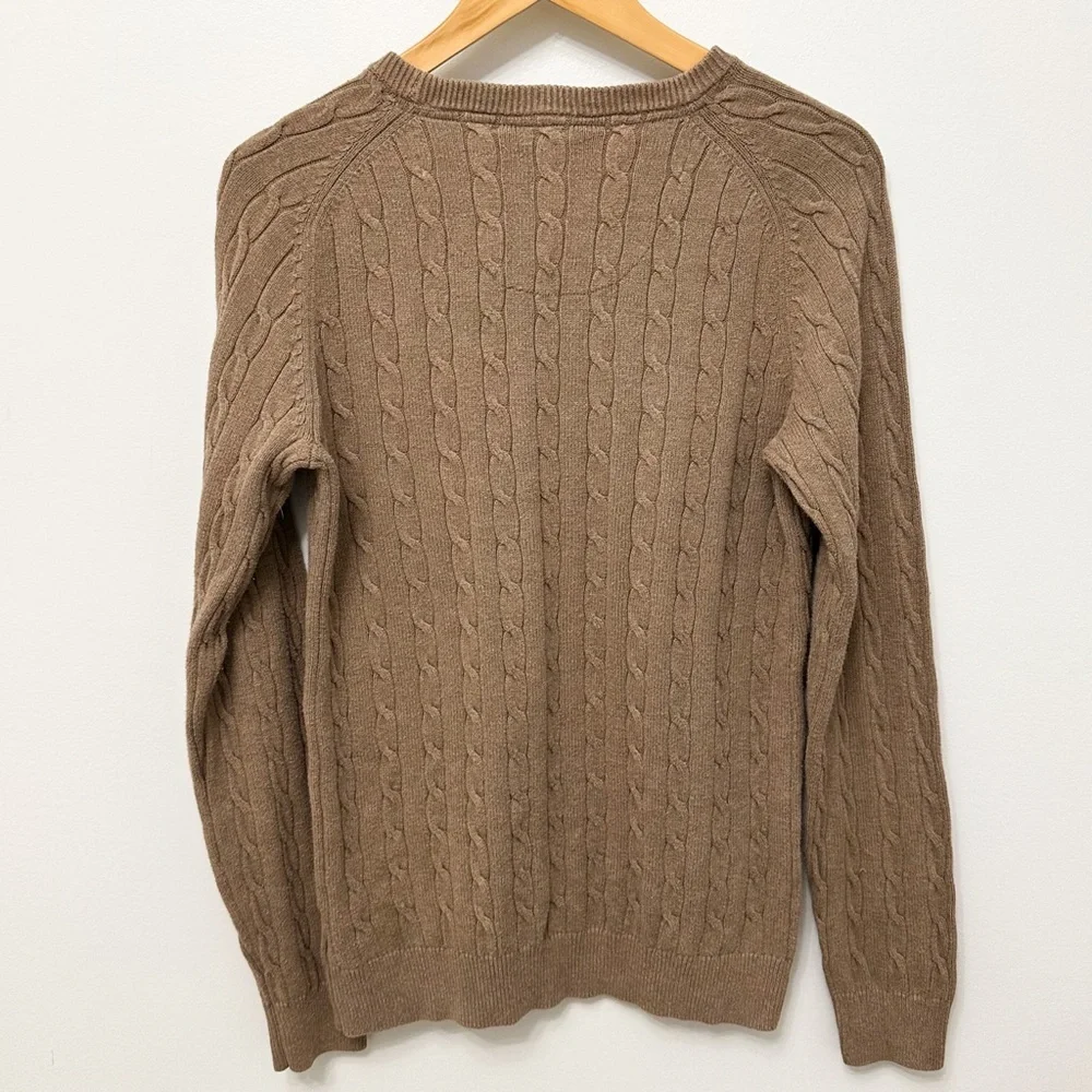 Hudson North Light Brown Cable Knit Sweater - Picture 9 of 9